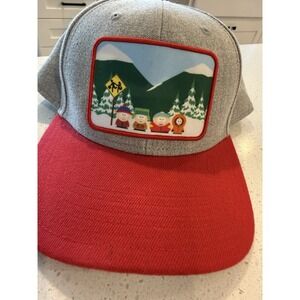 South Park Comedy Central SnapBack Hat Red Detailed